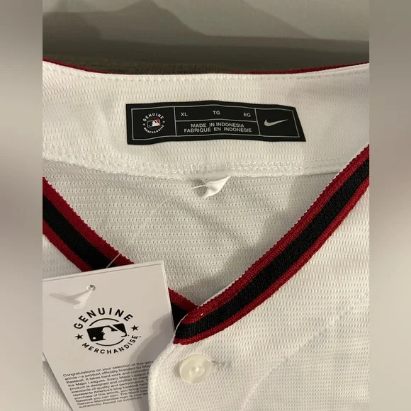 Nike Arizona Diamondbacks Baseball MLB White Jersey Men’s Size: XL - Picture 4 of 6